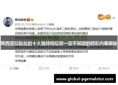 穆西亚拉粉丝的十大独特特征你一定不知道的精彩内幕揭秘